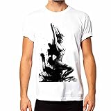  VR7 Hommes T-Shirts 100% Commerce équitable Coton avec dessinéà la Main différents modèles - brossé Fille Nue, X-Large