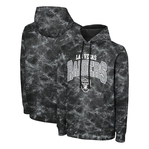 FOCO NFL Men's Officially Licensed Big Logo Wordmark Camo Performance Game Day Team Color Pullover Sweatshirt Hoodie - Las Vegas Raiders - Black - (X-Large) - Image 3