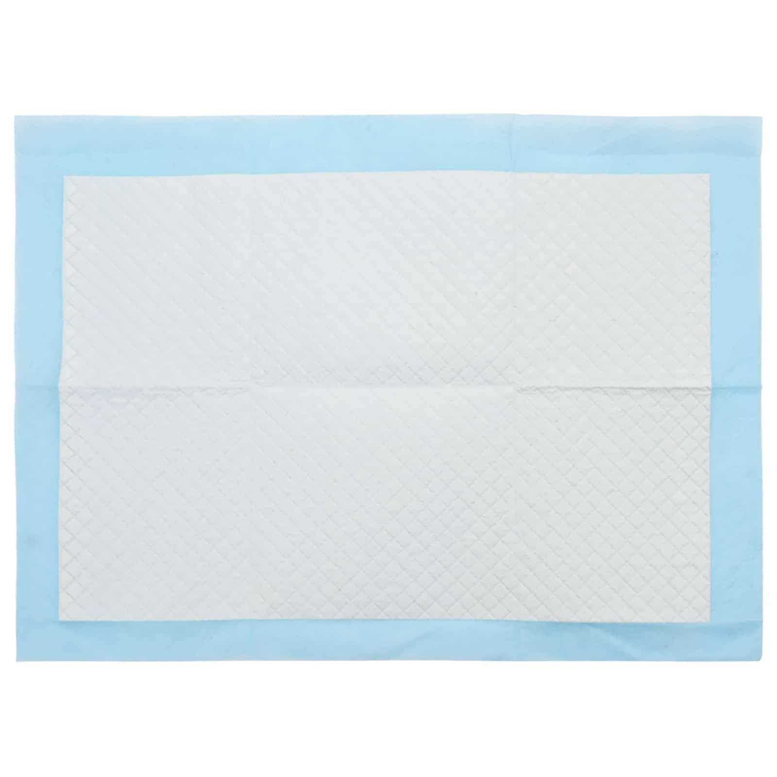 Lot de 400 tapis de dressage pour chien en tissu non tissé bleu et blanc | Parfum citron, absorbant, anti-fuite, neutralisant les odeurs, jetable