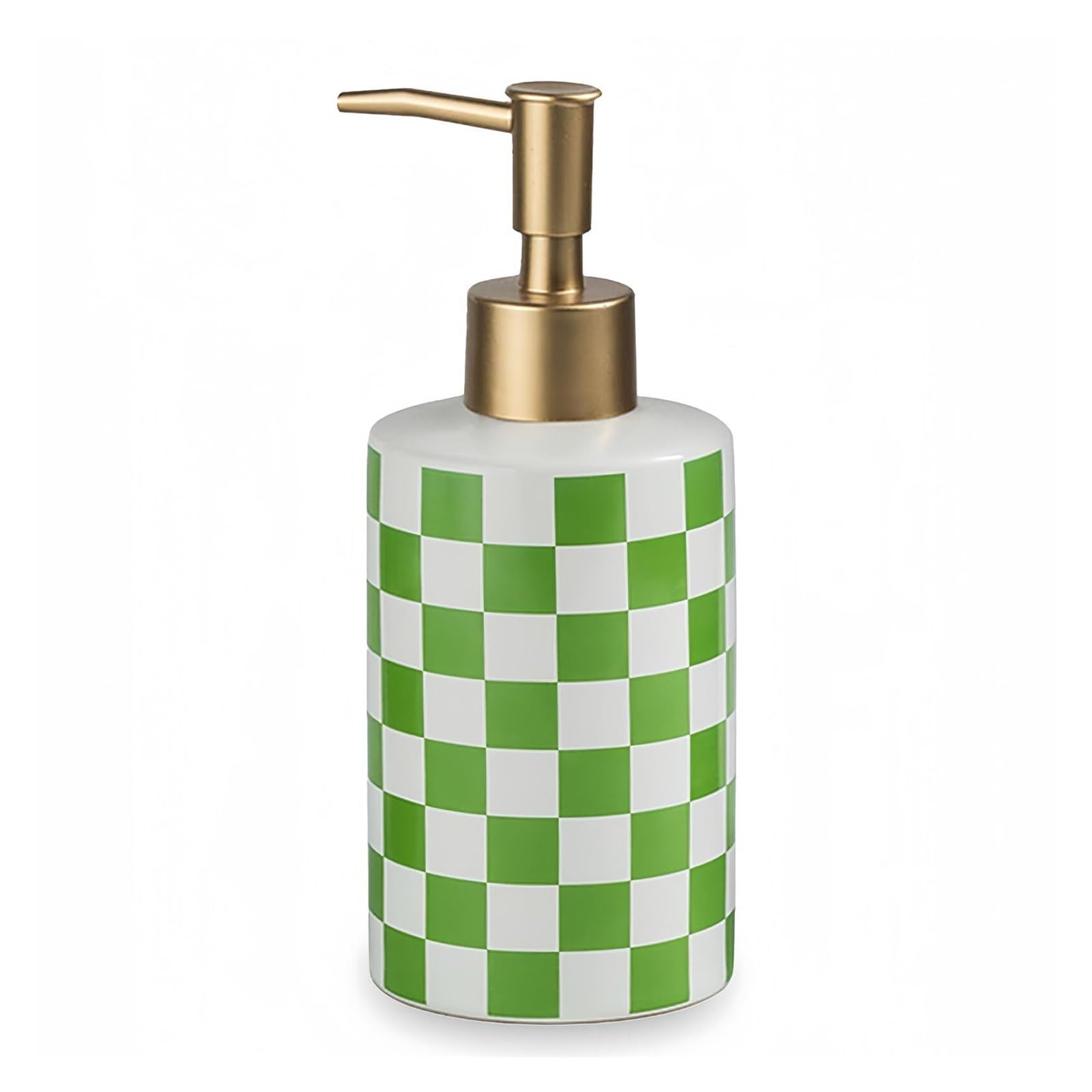 Dish Ceramic Soap Dispenser With Pump Refillable Lotion for Bathroom Bathroom Stuff(Green)