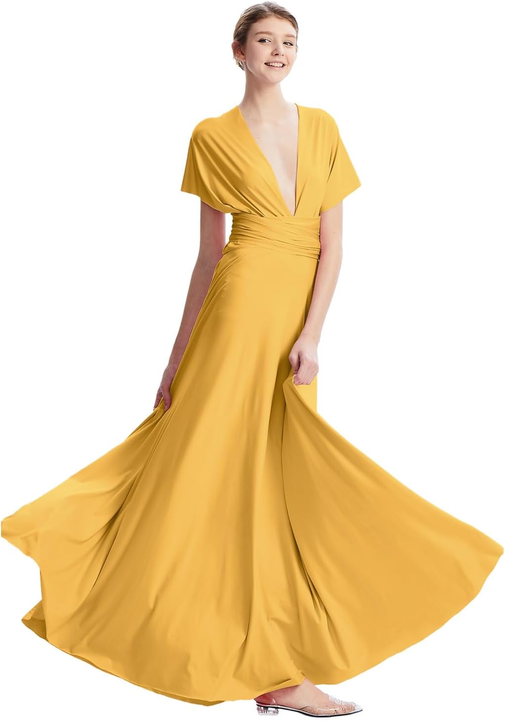 Infinity Dresses for Bridesmaids,Wedding Guest Dresses for Women,Plus Size Wrap Dress Long Maxi Convertible Multiway Dress - Image 4