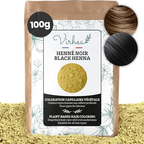 VIRHEA Henné Noir 100g – Coloration Végétale Naturelle...