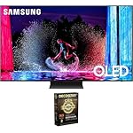 SAMSUNG QN55S90DA 55 Inch OLED 4K Smart TV (2024) Bundle with Deco Gear 2X 4K HDMI 2.0 Cable with Pure Copper Conductors & CPS Exclusive 12 Month Protection Pack Bundle (BEACH-CPS-261500)