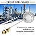 Brass Ball Valve G1/2 Stainless Steel Male Thread 0.1-0.8MPa for Water Level Sensor Auto Fill in Cooling Towers and Ponds