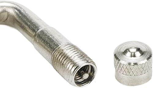 Miniatura 5 de Modengzhe 4 piezas de extensores de vástago de válvula de neumático de 90 grados H62, adaptadores de extensión de válvula de latón para neumáticos