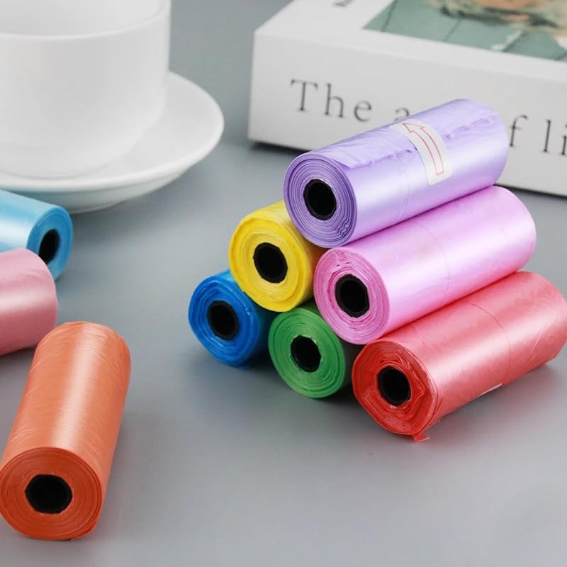 Kyrotech 20 Rulo (300 Adet) Renkli Köpek ve Kedi Kaka Poşeti | Dayanıklı Atık ve Çöp Torbası, Taşınabilir Poop Bag Set