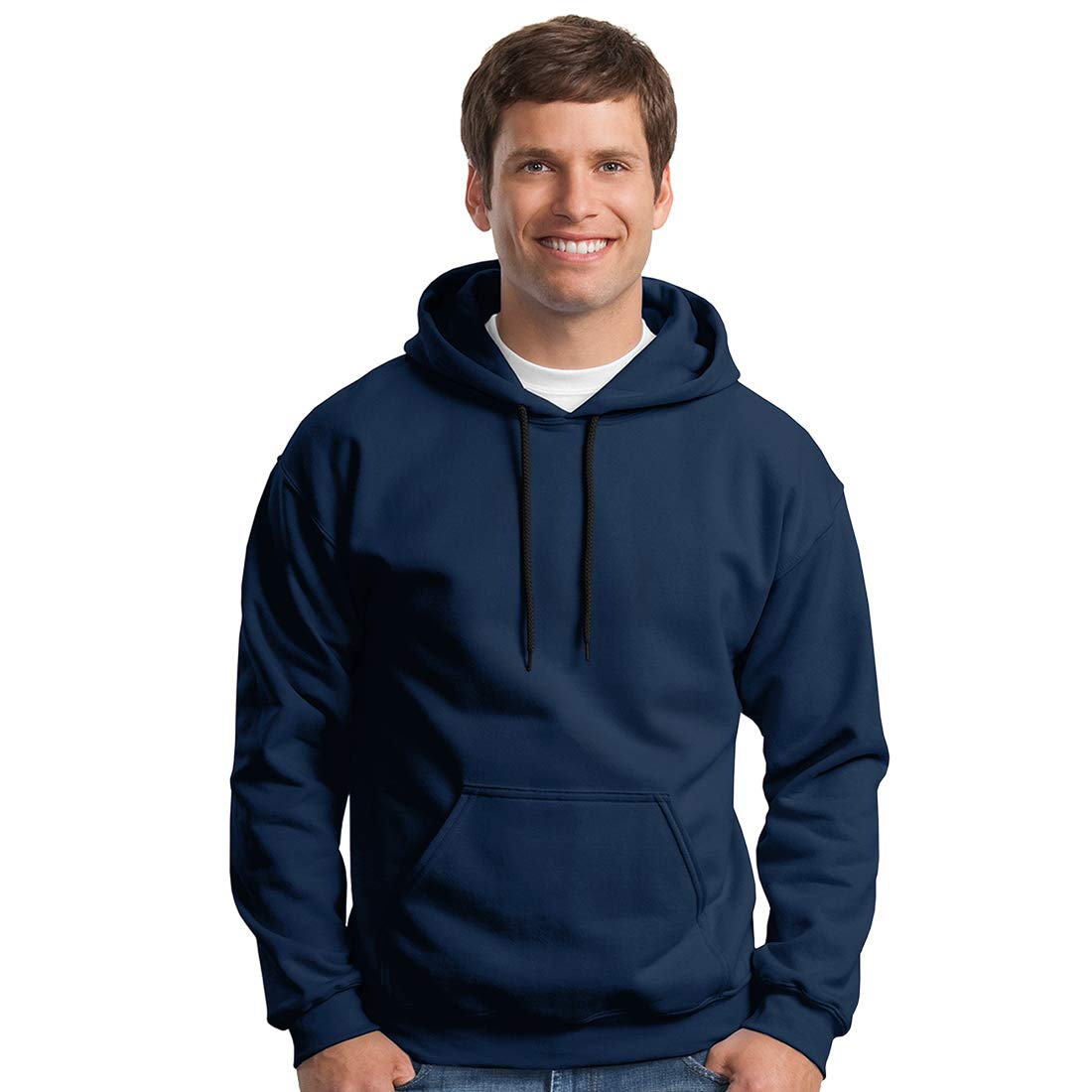 GOXEE Men's & Women's Basic Plain Solid Hooded Hoodies Sweatshirt