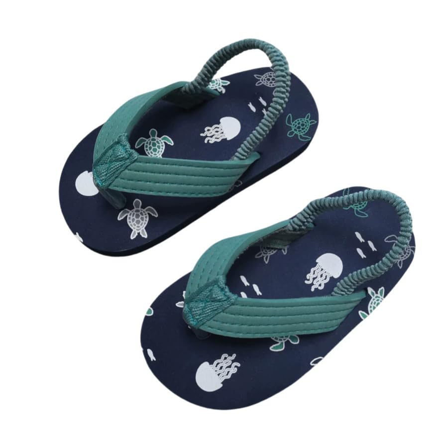 Toddler Kids Flips Flops with Strap Little Girls Boys Sandals Slides