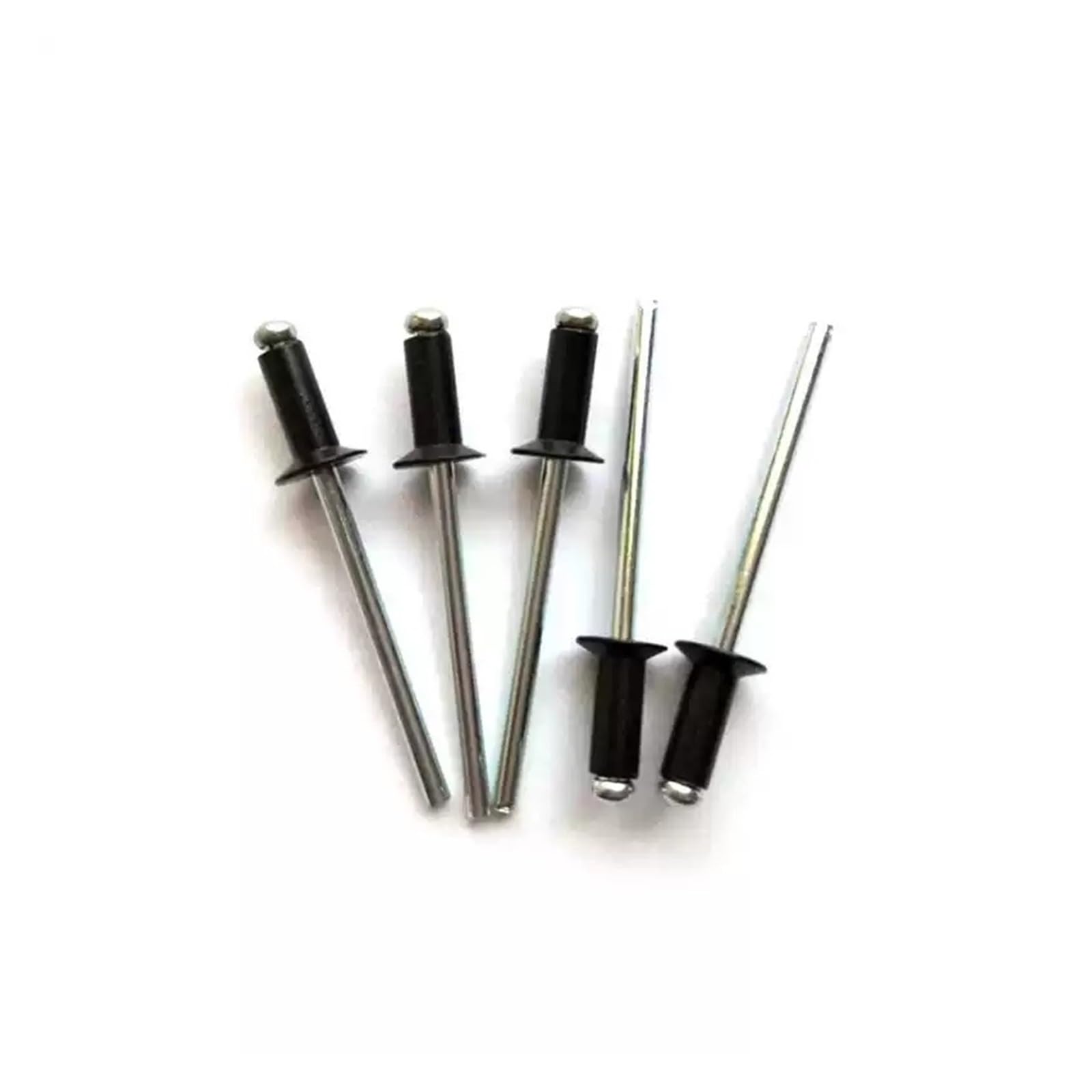 Egzasdi 6.4Mm Large Flange Blind Rivets, Black Aluminum Countersunk Head Blind Rivets Multiple Sizes 100 Pack(,M3-30Pcs)