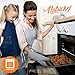 NutriChef 8-Piece Stackable Nonstick Bakeware Set - Premium Steel Baking Tray Set - Includes Round Cake Pan, 6-Cup Muffin Pans, Wide/Square Brownie & Loaf Pans, Cookie Sheet, & Roaster Pan (Black)
