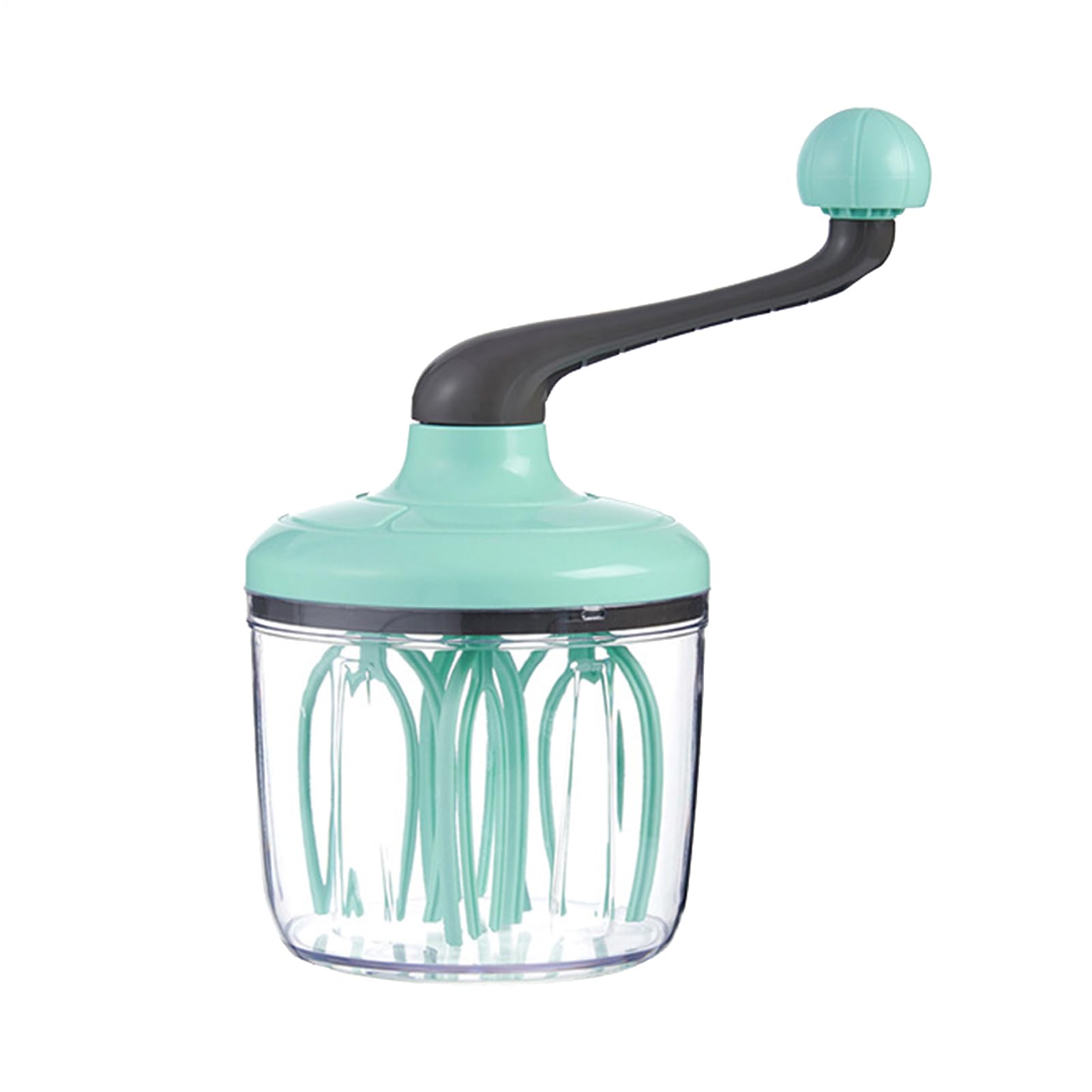 Batteur à main avec manivelle – Grand récipient (1500 ml) pour la crème, les blancs en neige, etc. Fouet polyvalent pour la pâtisserie, la mousse de lait, la préparation de gâteaux et la cuisine
