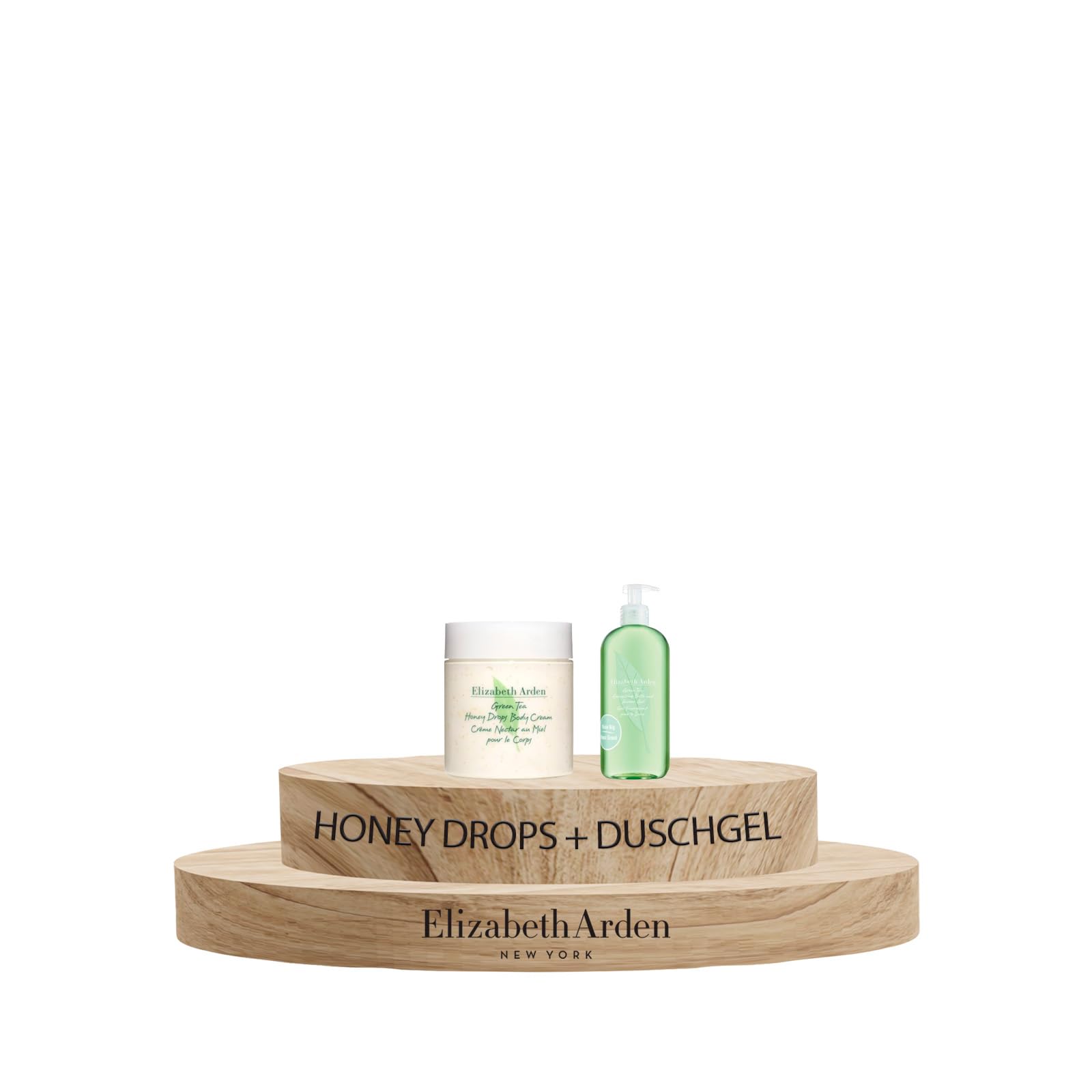 Elizabeth Arden - Green Tea Honey Drops, Körpercreme angereichert mit echtem Honig und pflegender Shea Butter, 500ml + Green Tea, belebendes Bade- und Duschgel, mit Grüner-Tee-Duft, 500 ml