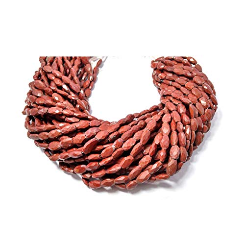 Jaspe rouge perles ovales pour éviter les bijoux ternes avec des pierres naturelles éclatantes