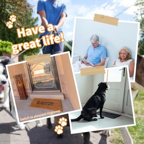 Floor Mat Home Alarm System, Briidea Pressure Mat Alarm with Alert & Chime, Adjustable Volume, Dual Power Supply, as Pet Door Mat or Elderly Monitoring Mat, Welcome Mat, 21" x 29" Size, 33ft Cord - Image 8