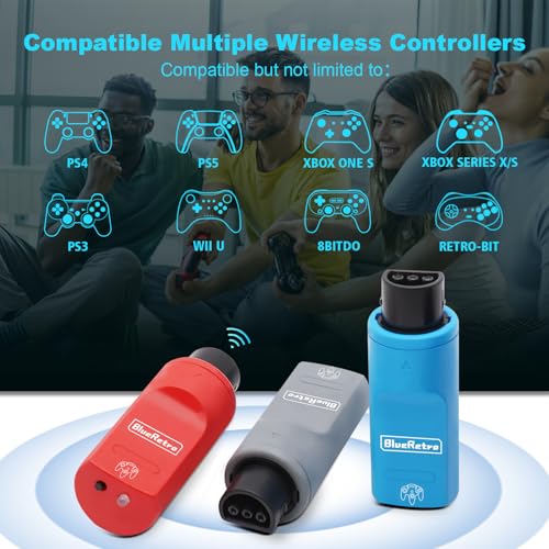 image for BITFUNX RetroScaler N64 Wireless Controller Adapter - Supports N64 Gam