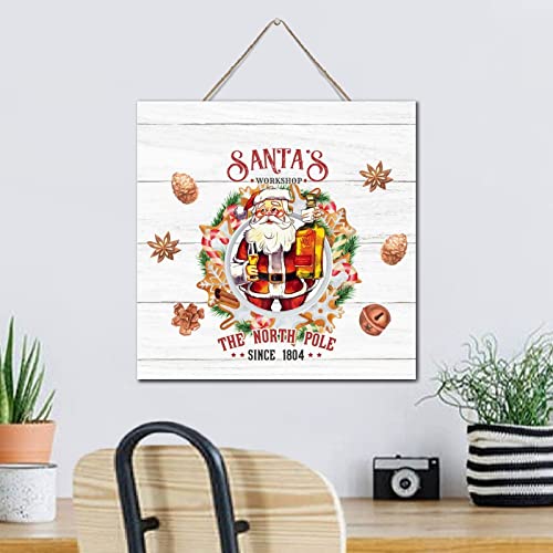 Décoration murale Santa's Workshop : le cadeau idéal en bois peint - 5