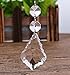 BIHRTC Pack of 12 Clear Crystal Chandelier Prisms Glass Pendants Beads (6pcs Teardrop + 6 pcs Maple Leaf Crystal Pendants)