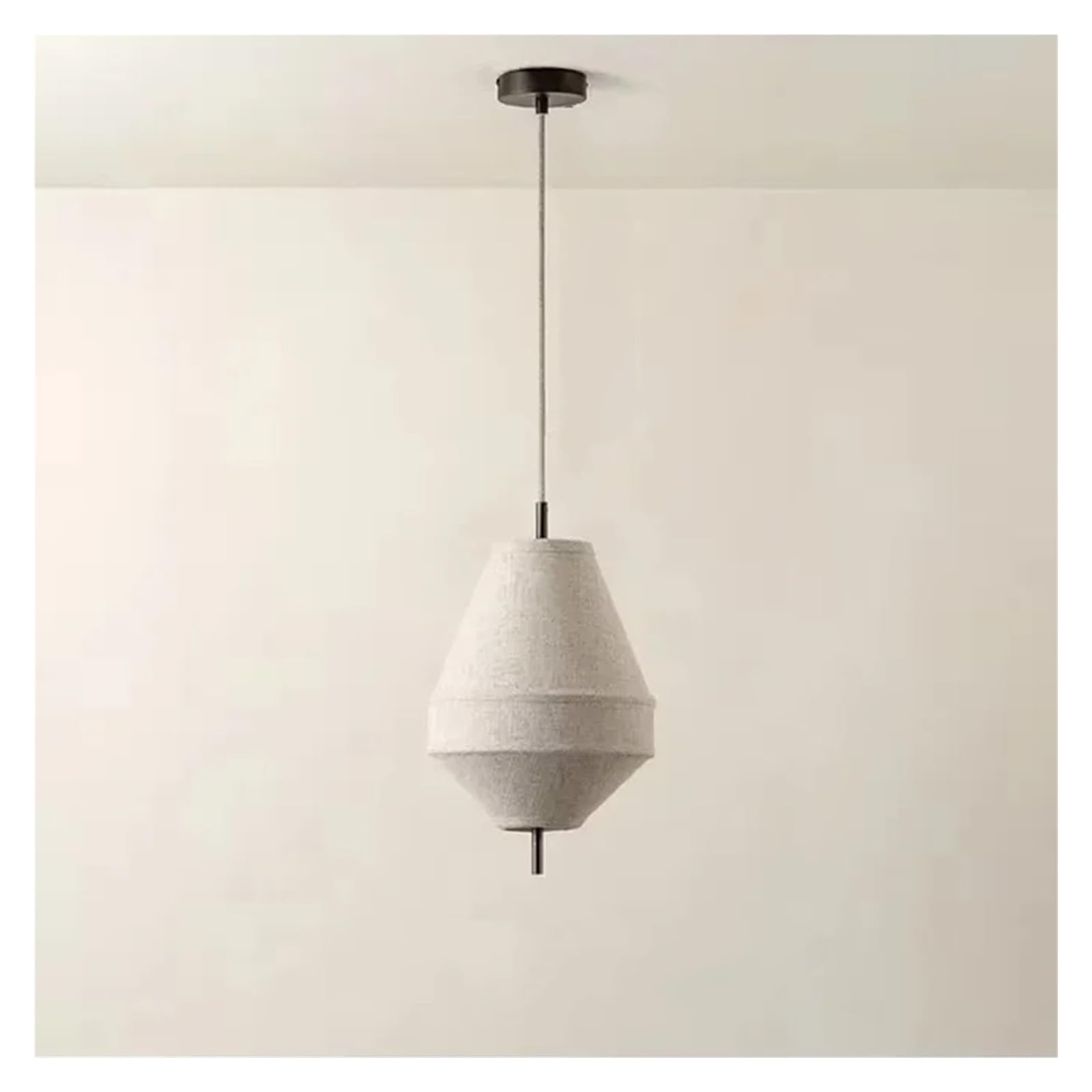 MESOVFCA Fabric Chandelier Tiered Drum Pendant Light for Bedroom Restaurant Living Room Retro Lantern Pendant Lamp,Suitable for Restaurants