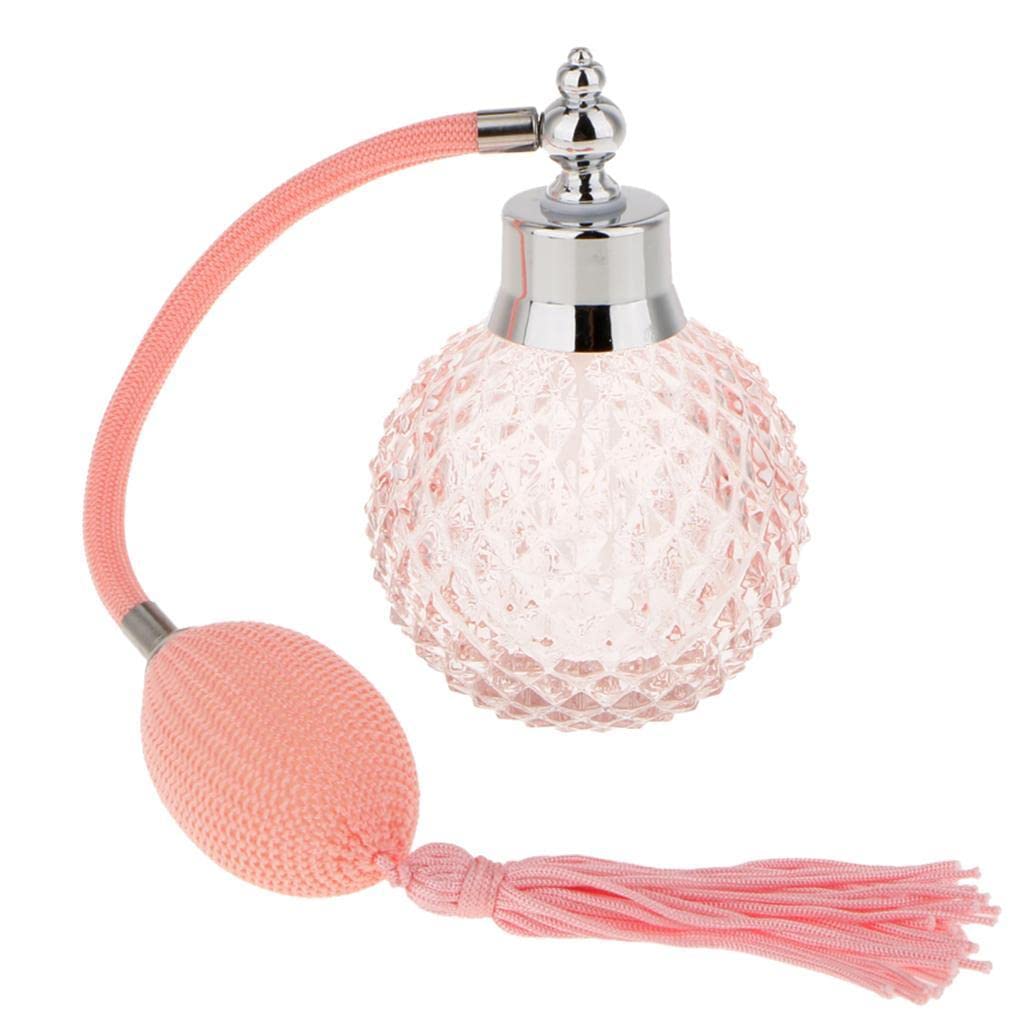Enakshi® New Vintage Crystal Perfume Bottle Pink Spray Atomizer Refillable Glass Gift|Collectibles | Vanity Perfume & Shaving | Perfumes | Decorative Glass/Crystal-image-31