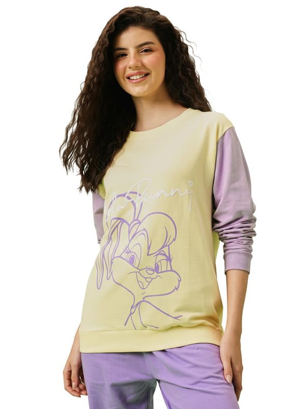 Image of Clovia Women's Terry Cotton Winterwear Sweatshirt