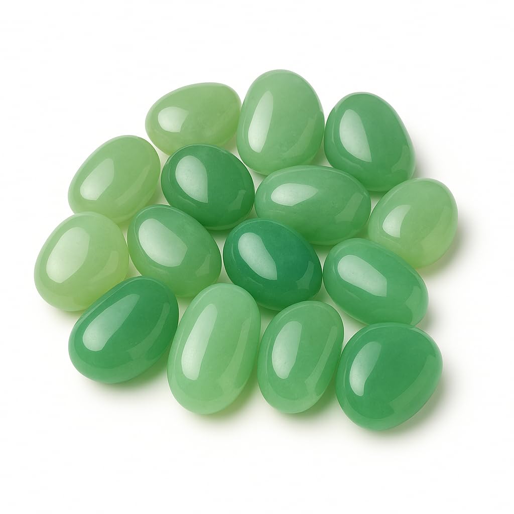 TOI SHOP Green Agate Tumble/Pebbles Stone. for Reiki, Crystal, Vastu, Fang Shui Aura, Home Decor, Office Decor, Gifting, Good Luck, showpiece etc. (Green Onyx, 900 gm)-image-45