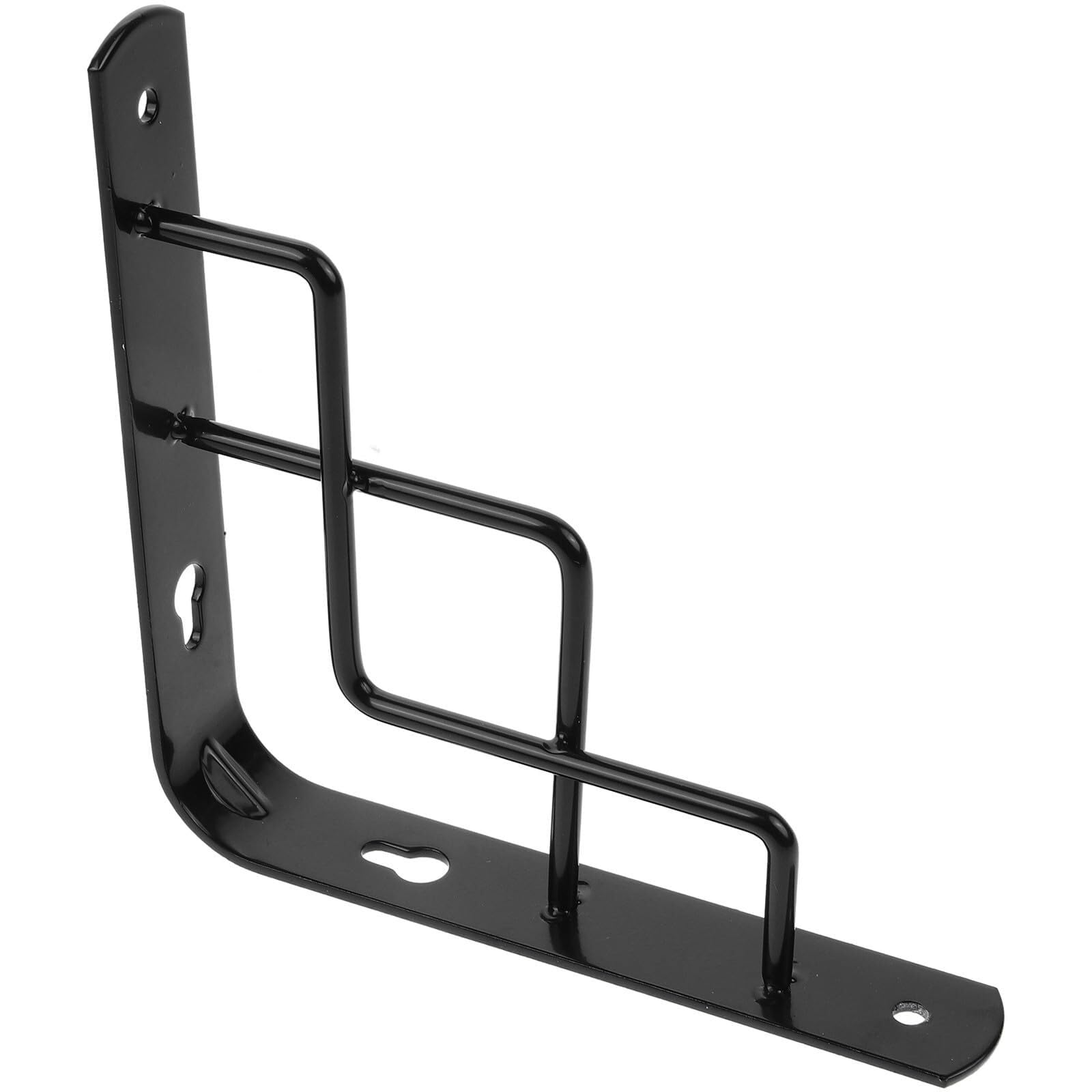 Juaksqzyi Black Decorative Shelf Brackets Heavy Duty Wall Mounted Floating Shelf Supports Easy To Install For Diy Home Storage(Black)