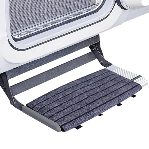 Generico Alfombrilla para escalón – Protector de alfombra anticaída ajustable | Cubre escalón para suciedad y fácil de limpiar | Alfombrilla autoadhesiva para caravanas, barcos, camiones y escaleras G