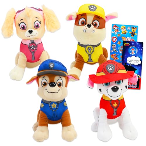 Cadeau anniversaire Paw Patrol lot peluches avec stickers pour surprendre les enfants