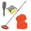 ANUINIT Car Wash Brush with Long Handle 62/ Microfiber Kit, Soft Mop Mitt Scratch-Free Washing Kit Cleaning Supplies for Truck RV Boat SUV Pickup Bus Qrange-02