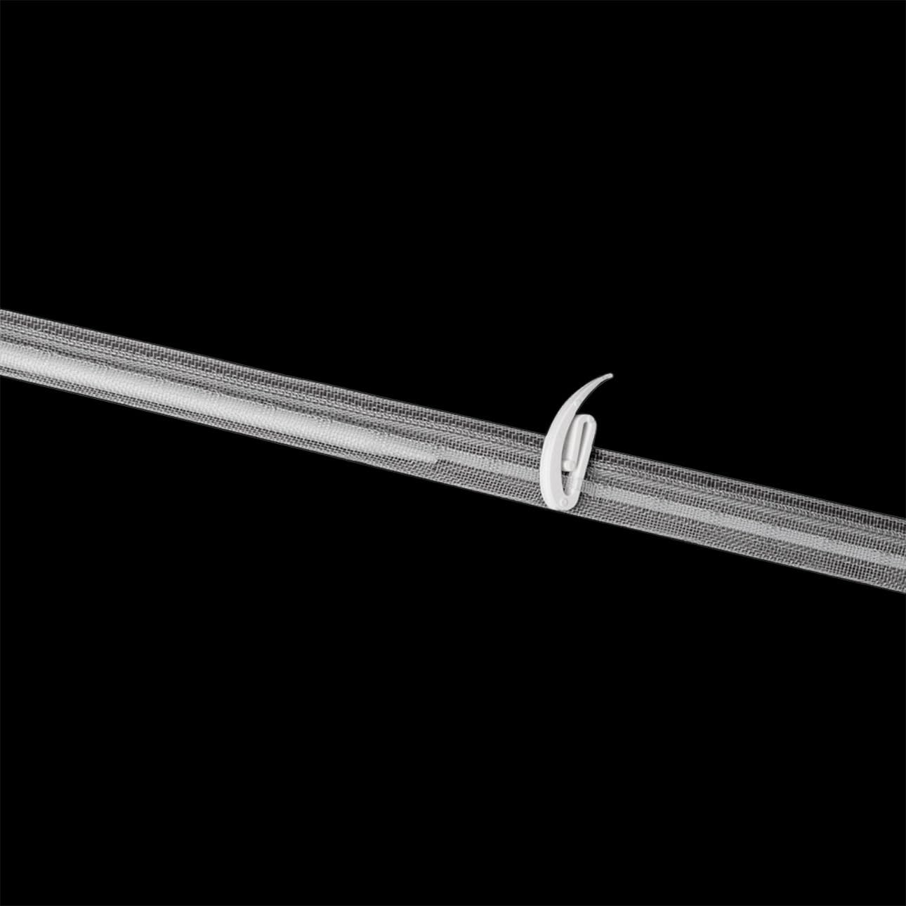 Oz-Is Dar Tekstil Gardinenband 150 Meter Raffrolloband 3919MP 15 mm Universell 100% Polyester Transparent Faltenband zum Annähen für Vorhänge und Gardinen 3919MP