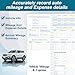 Spakon 2 Pcs Auto Mileage & Expense Log Book for Car Taxes Vehicle Maintenance Expense Track Record Notebook Small Business Gas Miles Log Book for Driver 5 x 7.87 Inch(Novelty,Vivid Color)
