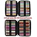 AYVANBER Colored Pencil Case 220 Slots Gel Pens Holder Waterproof Organizer Bag Portable Artist Painting Pencil Pouch Handy Storage Box for Watercolor Pens or Markers and Stationery Supply (Purple)
