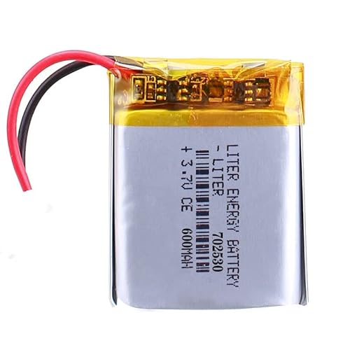 Liter Energy 3.7V 600mAh LiPo Battery 702530 with Two Lines