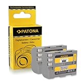 PATONA 2X Bateria EN-EL3e Compatible con Nikon D900, D700, D300, D200, D100