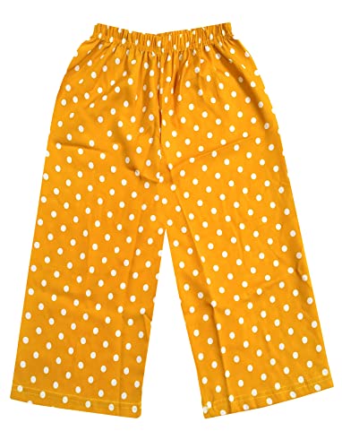 Image of indi weaves Kid's Girls Cotton Polka Printed Stylish Capri
