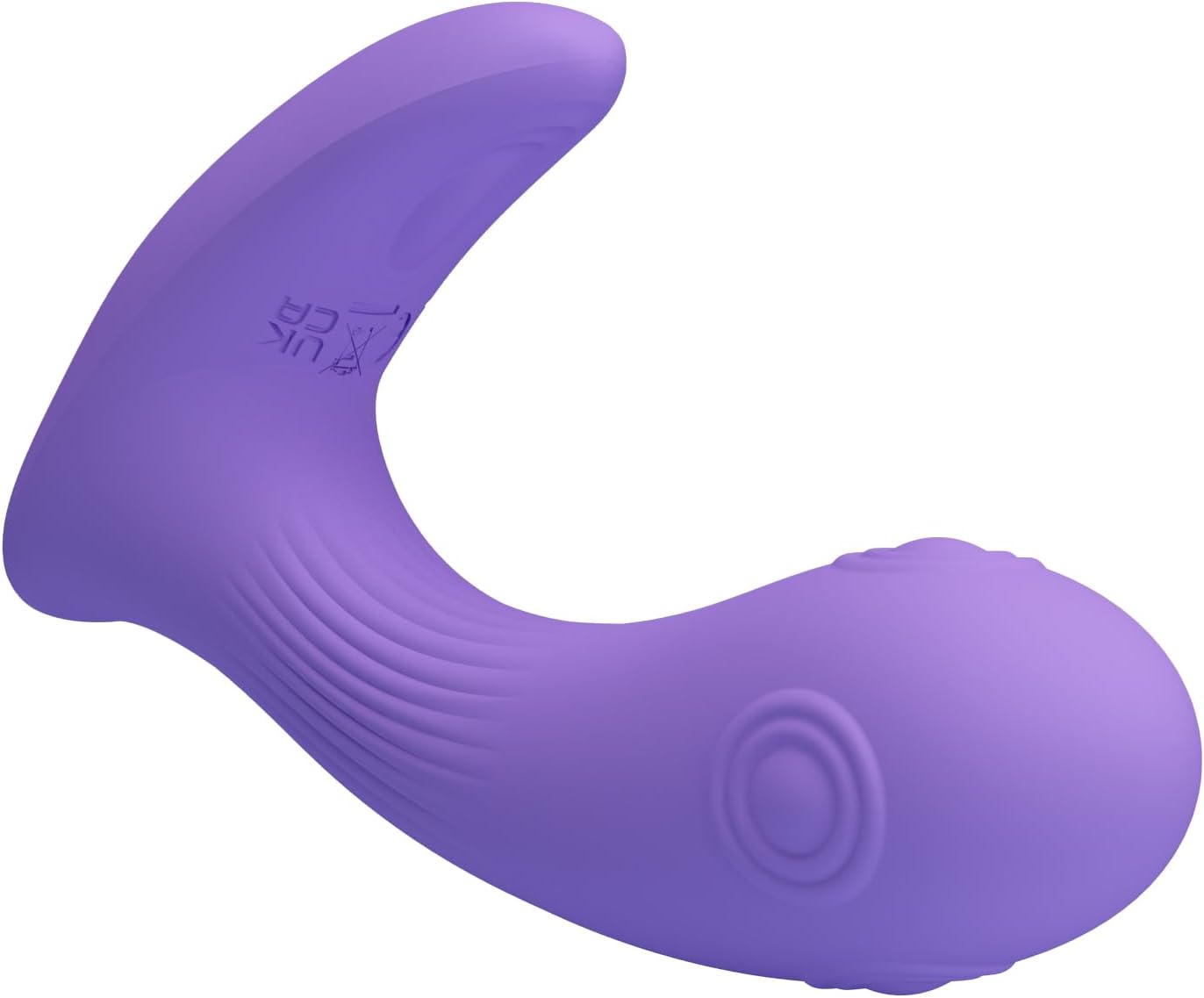 Purple Soft Silicone G Spot Vibrator with 7 Vibrate Thumping Modes, Wearable Recahrge Panty Vibrator with Base Adult Sex Toy for Men Women