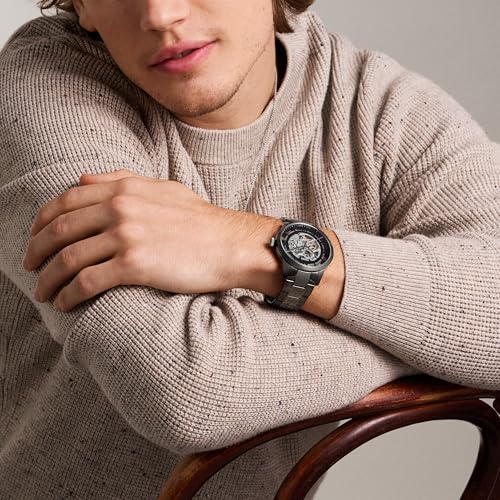 Image of Fossil Men's Watch, Townsman Automatic Stainless Steel Watch for Men
