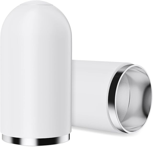 flintronic Apple Pencil Magnetic Replacement Caps, 2-Pack Protective Cap Cover, Compatible with 1st Generation Apple Pencil (White)