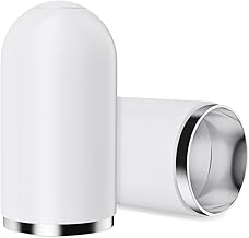 flintronic Magnetic Replacement Caps Compatible Apple Pencil 1st Generation, Magnetic Caps for Apple Pencil Cap, White (2 Pack Caps)