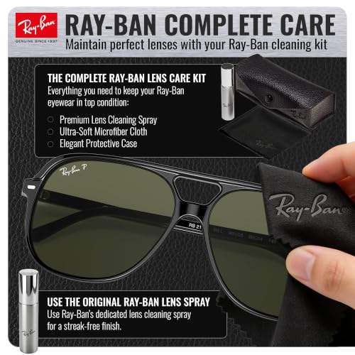 Image of Ray-Ban RB2198 BILL Square Shaped Sunglasses for Men & Women with Official RAYBAN Eyewear Kit