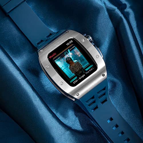 Kit modification Apple Watch boîtier acier iWatch 8 7 6 5 4 45mm