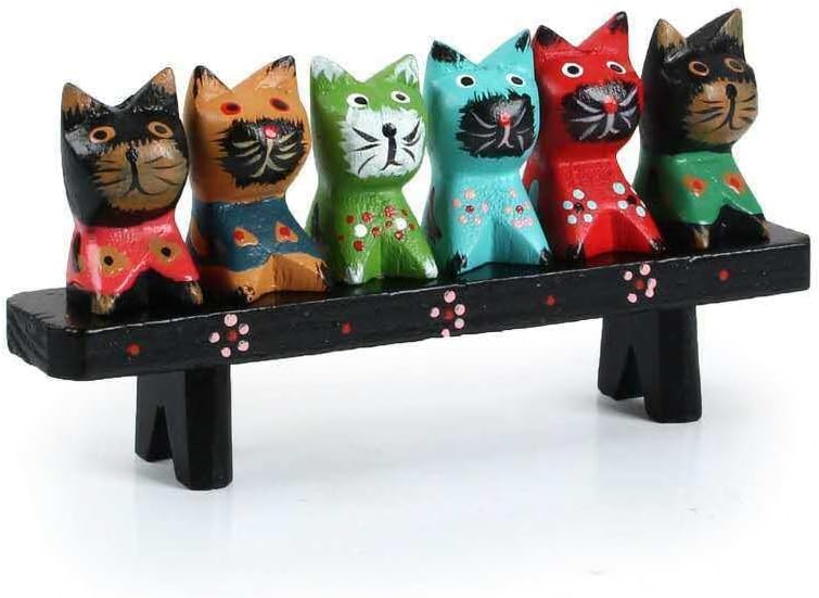 Sculpture De Chat Assis, Sculpture Sur Bois De Chat, Parasite En Bois, Statue Miniature, Animal, Figurine, Chat En Bois, Déco De Bureau, Décorations De Noël - Canada