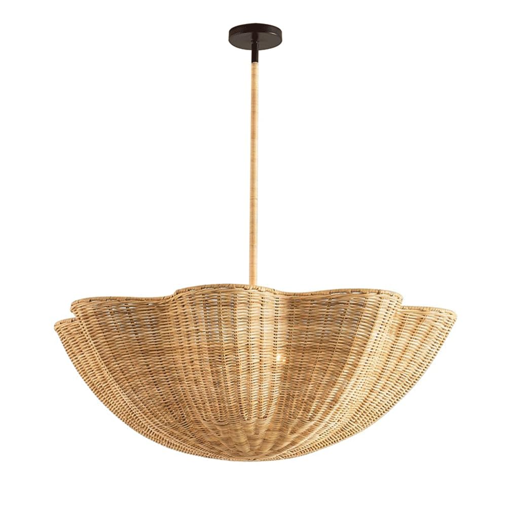 Braided lampshade, Bamboo and Rattan Hanging Cover 50 cm 60(60cm)