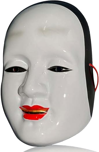 Gmasking PVC Prajna Japanese NOH Cosplay Mask Adult Halloween Party Costume