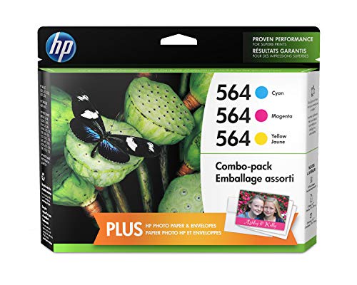HP 564 | 3 Ink Cartridges | Cyan, Magenta, Yellow | CB318WN, CB319WN