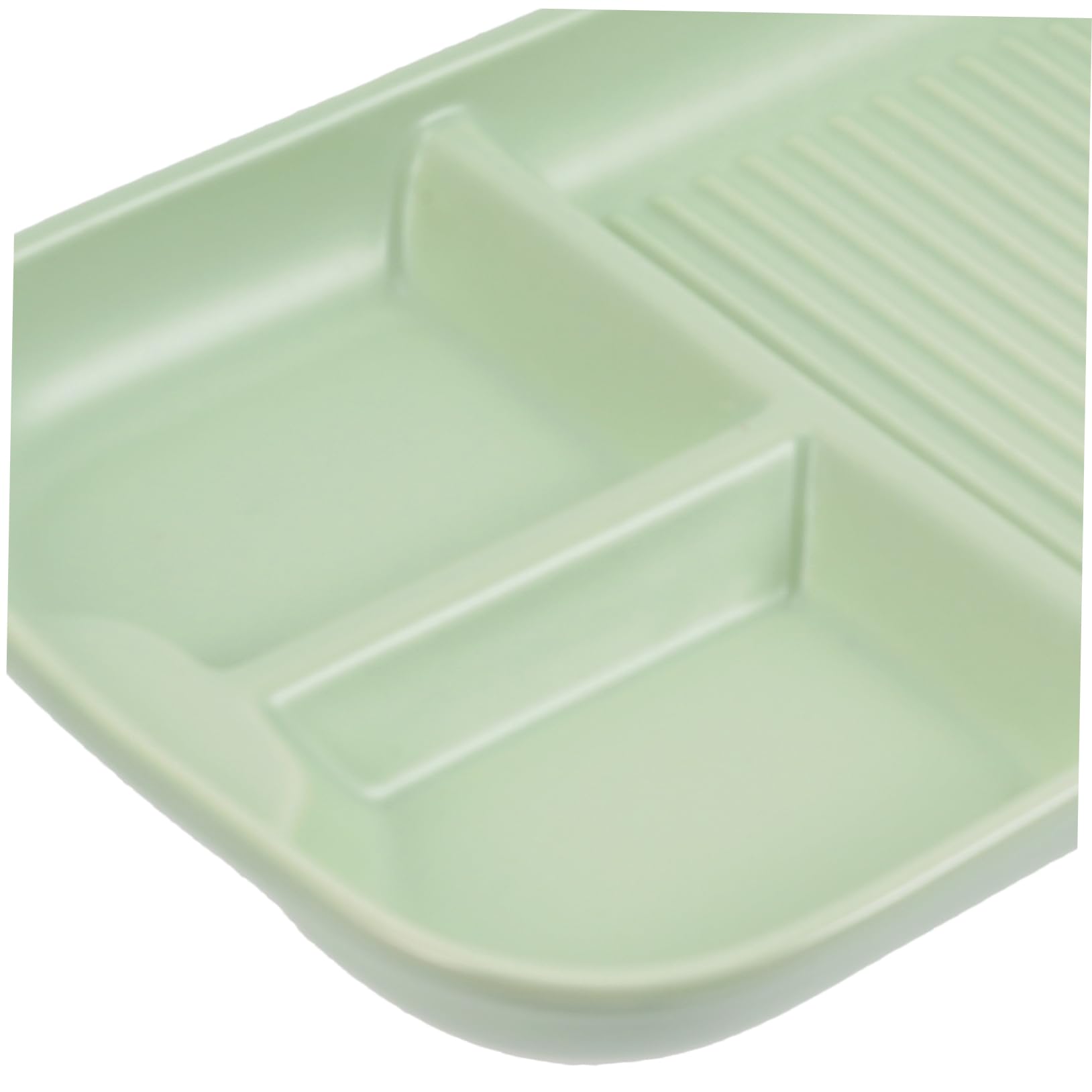 OUNONA Ceramic Divided Serving Tray Elegant Three Compartment Plate for Appetizers Breakfast and Lunch Stylish Porcelain Design for Parties Weddings and Special Occasions