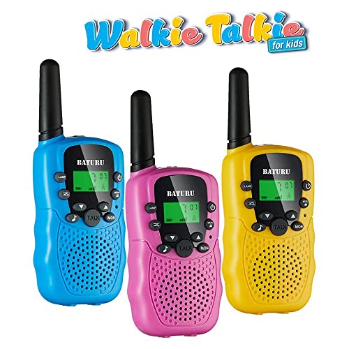 Walkie Talkies For Kids 22 Channels 2 Way Radios Toy With Backlit Lcd Flashlight, 3-12 Year Old Boys Girls Gifts Toys 3 Miles Range For Outside, Camping, Hiking #TOP1