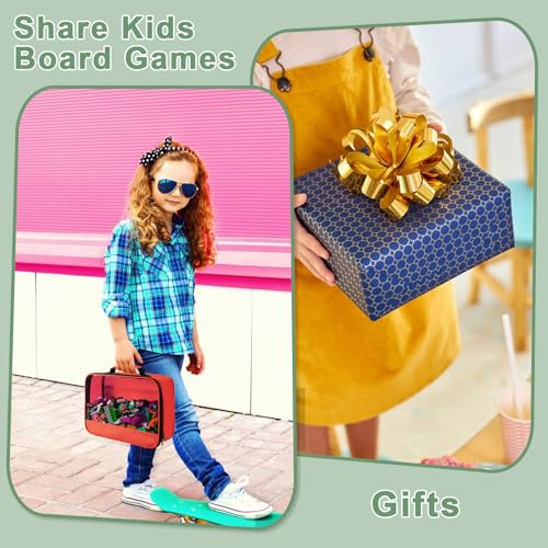 Image of 4 PCS Toys Storage Bag, Classic Bricks Building Set Storage Bag, Travel Case for Building Toys, Puzzles, Small Size