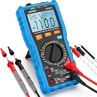 Digital Multimeter, Acegmet TRMS Auto/Manual Ranging Multimeter Tester AC/DC Current, Voltage Meter Measures