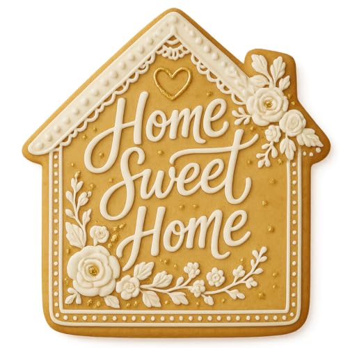 Cortador de galletas Home Sweet Home para hornear con amor y celebrar tu hogar 7